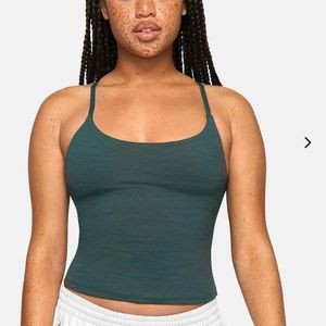 Outdoor Voices Move Free Green Tank Top